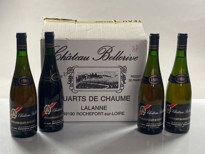 12 bouteilles Château Bellerive 1988 Quarts...
