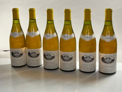 null 6 bottles Corton 1986 GC Dom Chandon de Briailles white