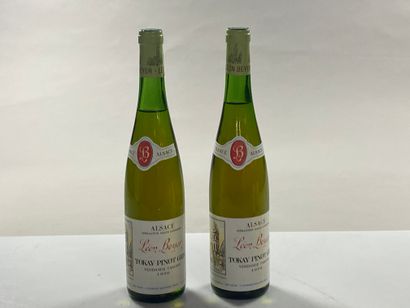 null 2 bouteilles Tokay Pinot Gris vendanges tardives 1976 Léon Beyer