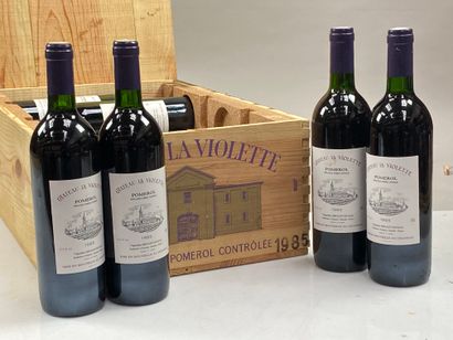 null 12 bottles Château la Violette 1985 Pomerol CB (BG)