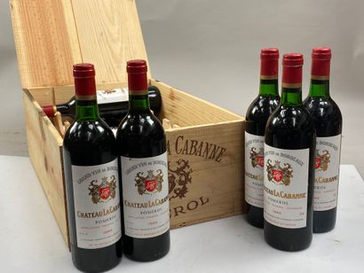 null 12 bouteilles Château La Cabanne 1985 Pomerol CB (BG)