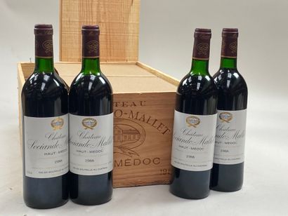 null 12 bouteilles Château Sociando-Mallet 1988 Haut Medoc CB (NG/NTLB)