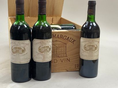 null 12 bouteilles Château Margaux 1978 1er GCC Margaux CB (6 NTLB 3 NLB 3 DEMI ...