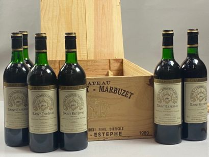 12 bouteilles Château Chambert-Marbuzet 1989...