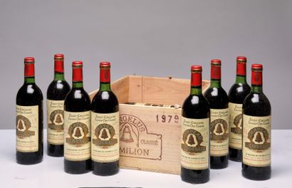 null 12 bouteilles Château Angélus 1979 1er GCC A Saint-Emilion CB (10 BG, 2 NTL...