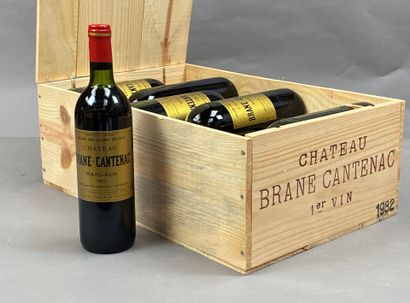 12 bouteilles Château Brane Cantenac 1982...