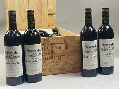 null 12 bouteilles Château Lafon-Rochet 1982 4ème GCC Saint-Estèphe CB