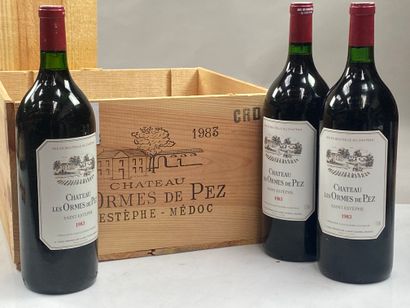 null 6 magnums Château Les Ormes de Pez 1983 CB Except. Saint-Estèphe CB