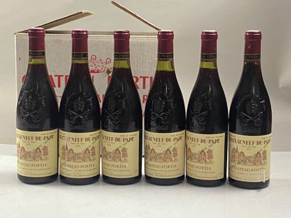 6 bouteilles Château Fortia 1978 Baron le...