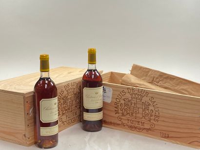 null 12 bouteilles Château d'Yquem 1989 1er Cru Classé Supérieur Sauternes (CB de...