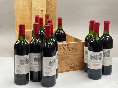 null 12 bottles Château Croque-Michotte 1982 Saint-Emilion CB (BG/NTLB, 2 NLB, 1...
