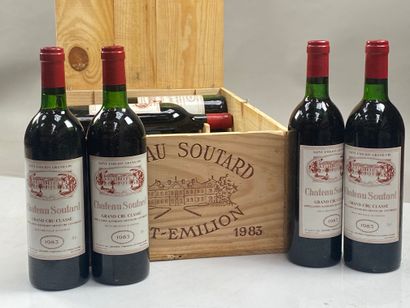 12 bouteilles Château Soutard 1983 GCC Saint-Emilion...