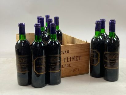 null 12 bouteilles Château Feytit-Clinet 1978 Pomerol CB (5 NTLB, 3 NLB, 3 DEBUT,...