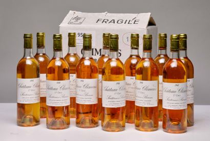 null 12 bouteilles Château Climens 1981 1er GCC Sauternes CB