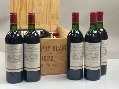 12 bouteilles Château Puy-Blanquet 1982 GCC...