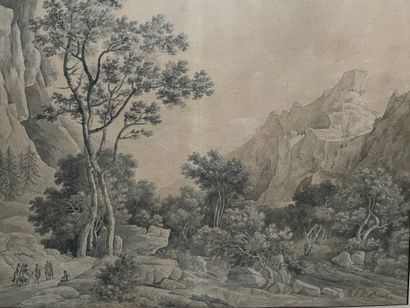 Attribué à Frantz KOBBEL (1749-1822)
Paysage...