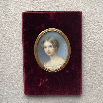 Camille ISBERT (1822-1911)
Portrait miniature...