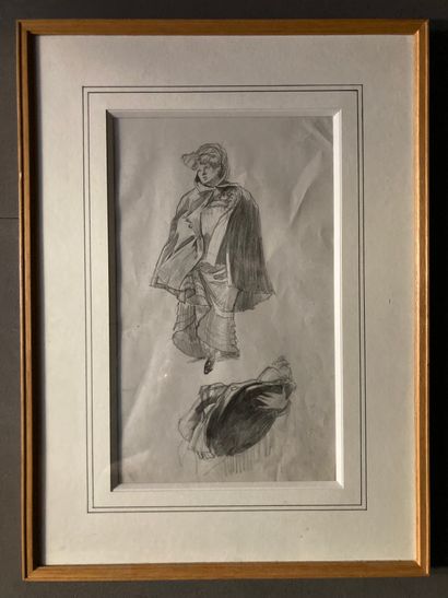 Set of 3 studies 
Pencil on paper
Young bathers
28.5...