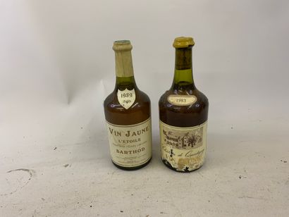 2 bouteilles : 1 VIN JAUNE château l'Etoile...