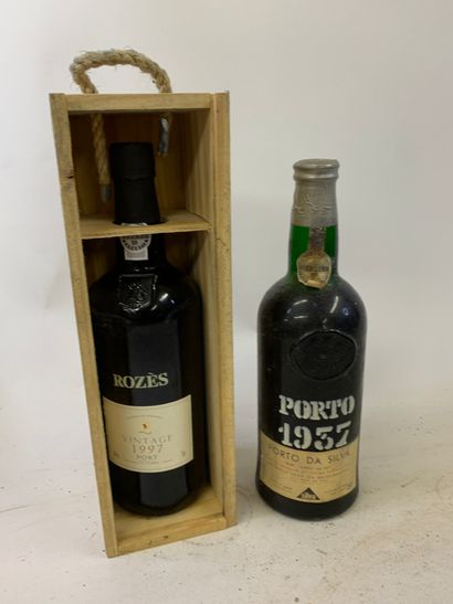 2 bouteilles : 1 bouteille PORTO 1937 DA...