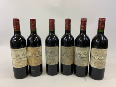 6 bouteilles LES FIEFS DE LAGRANGE 1999 (étiq....