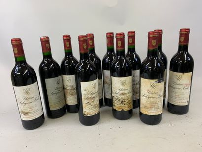 11 bouteilles CHÂTEAU LABEGORCE ZEDE 1991...