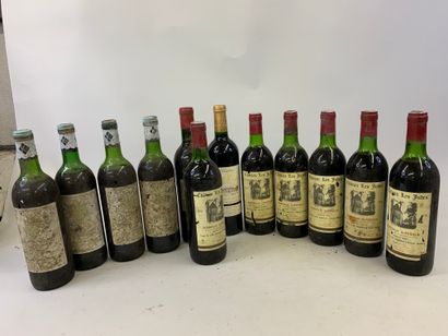 12 bouteilles BORDEAUX DIVERS : CHÂTEAU LES...