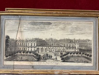 null Ecole FRANCAISE du XVIIIème siècle
Vue de la place Louis Le Grand 
Vue du palais...