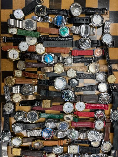 Fort lot de montres divers modèles
(vendues...