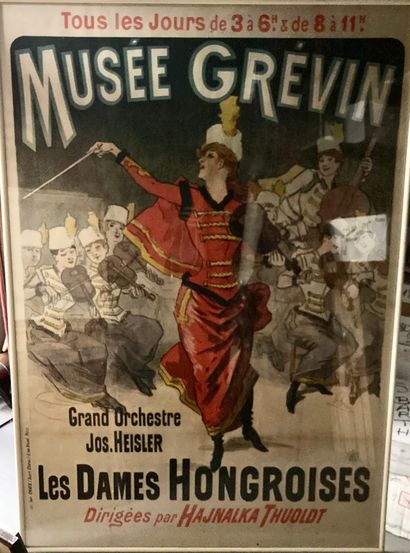 null Jules CHÉRET (1836-1932)
"Musée Grévin - Les Dames Hongroises"
 Affiche couleur,...