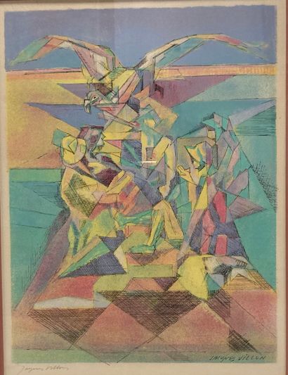 Jacques VILLON (1875-1963)
L'Aigle
Lithographie,...