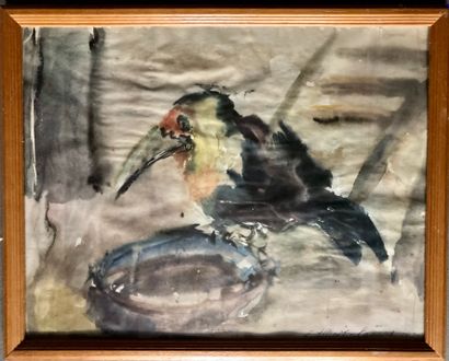 Lou ALBERT-LASAR (1885-1969)
Oiseau, 1930
Aquarelle,...
