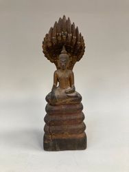Thaïlande, XIXème siècle 
Bouddha 
En bois...