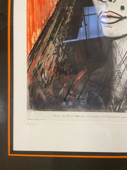 null Bernard BUFFET (1928-1999)
Carmen
Lithographie signée
Numérotée 190/275
50x36...