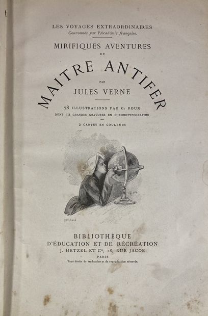 null Jules VERNE
Voyages extraordinaires, Les mirifiques afentures de Maitre Antifer
Collection...
