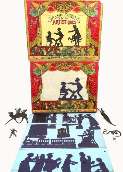 null «OMBRES CHINOISES» boîte de fabrication française avec théâtre d?ombres en cartonnage....