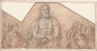 ALBANE Francesco Albani dit (Atelier de) (Bologne 1578-1660) Ecce Homo ou Le Christ...