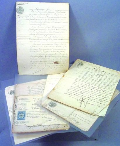 null Divers documents relatifs à André MARTIN et Pierre GRENON (hypothèques diverses,...