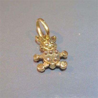 POMELLATO Breloque articulée, lapin jouet. Signée. 2.60 g