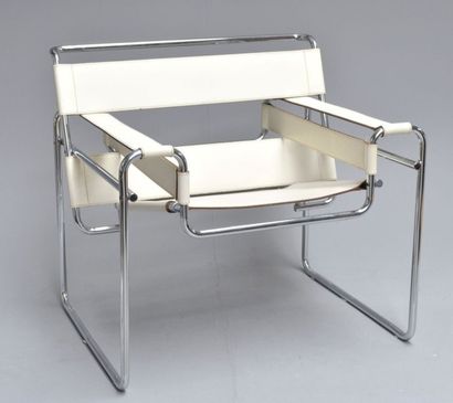 null 1 fauteuil "Wassily chair" model B3 de Marcel Breuer (1902-1981) en 1925 édité...