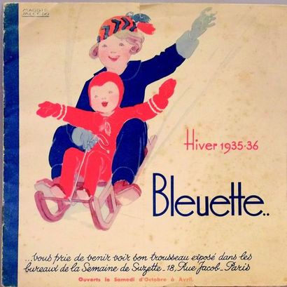 null Catalogue saisonnier «Hiver 1935-36» des éditions GAUTIER-LANGUEREAU avec les...