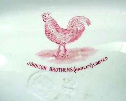 null Superbe lavabo en porcelaine anglaise de la compagnie JOHNSON Brothers avec...