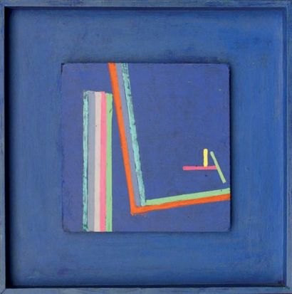 Henryk STAZEWSKI (1895-1988) Composition, 1987 Acrylique sur isorel signée et datée...