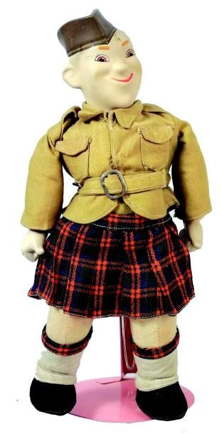 null «SCOTTY» soldat écossais avec tête et mains (avec le pouce de la Victoire) en...