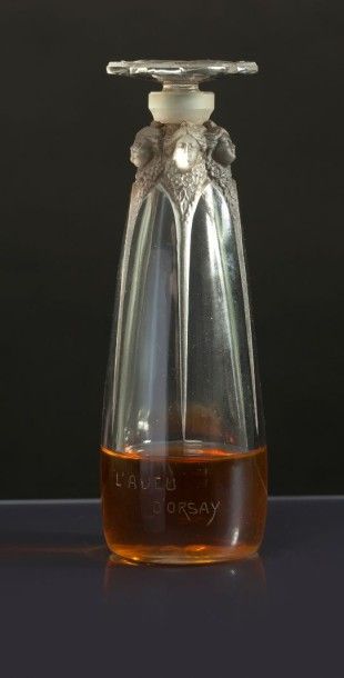 D'Orsay «L'Aveu» - (1913) Rarissime & exceptionnel flacon en cristal incolore pressé...