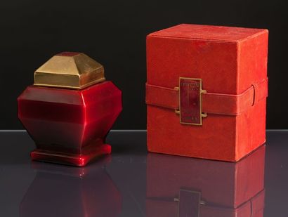 MYON «1000 Joies» - (années 1925-1930) Luxueux flacon figurant une boite chinoise...