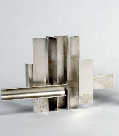 Marino DI TEANA (1920) "STRUCTURE DÉVELOPPEMENT CB15", circa 1975 Sculpture en métal...