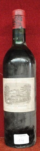 null CHT LAFITE ROTHSCHILD (gros debut, étiq. sale)
1 bout 1968