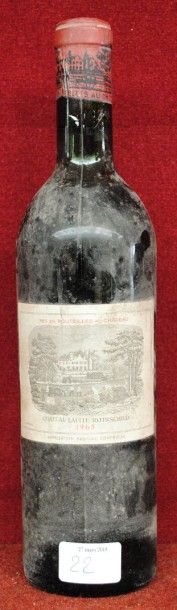 null CHT LAFITE ROTHSCHILD (deb ep, étiq. sale)
1 bout 1965