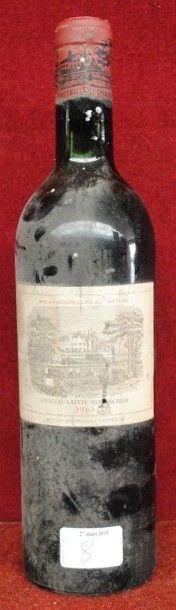 null CHT LAFITE ROTHSCHILD (demi ep, étiq sale)
1 bout 1963